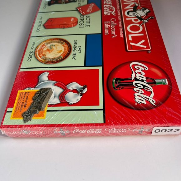 Vintage Monopoly‎ Coca-Cola Collector's Edition Board Game 1999 Coke Sealed - Picture 6 of 8